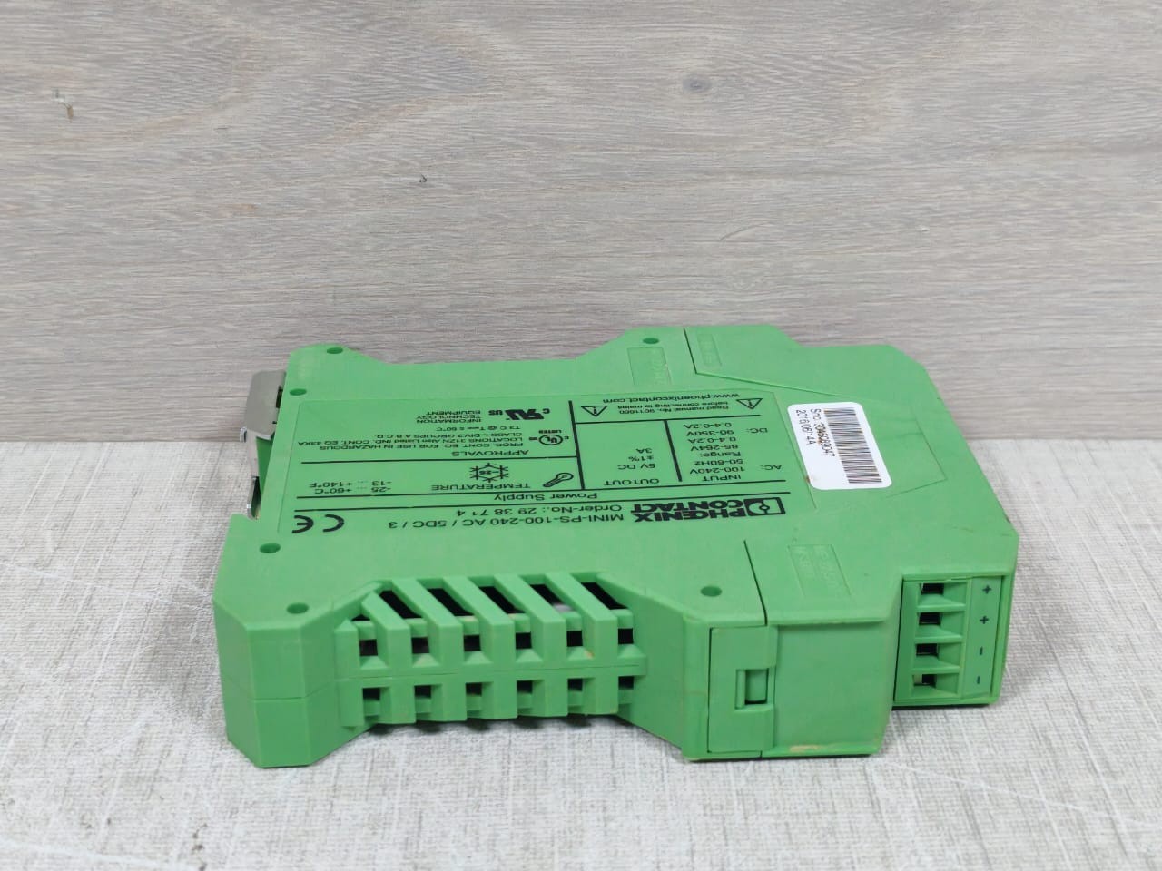 Phoenix Contact 2938714 Phoenix Contact MINI-PS-100-240AC/5DC/3 Power Supply 2938714 5