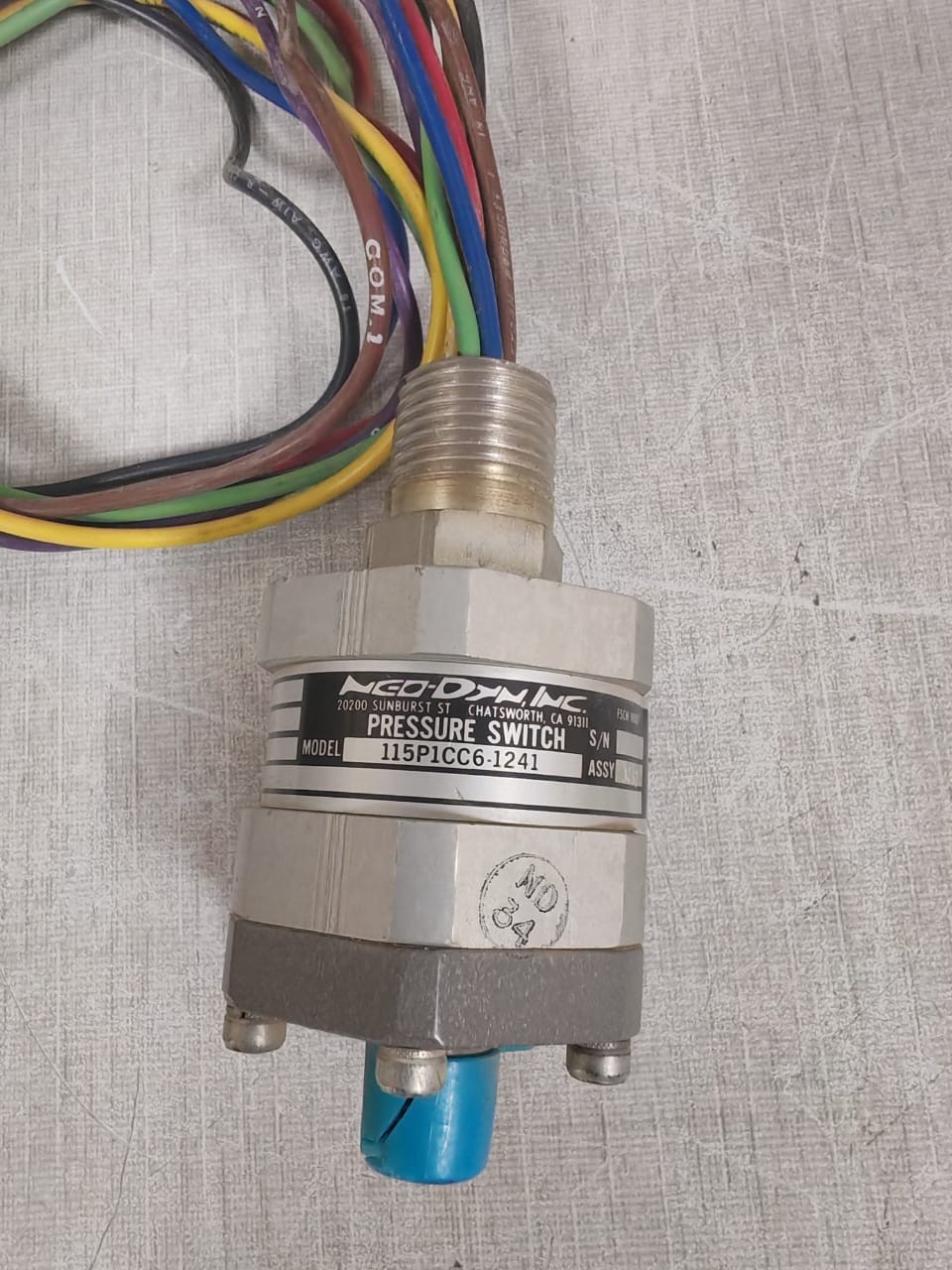 NEO DYN 115P1CC6-1241 NEO DYN 115P1CC6-1241 PRESSURE SWITCH 3