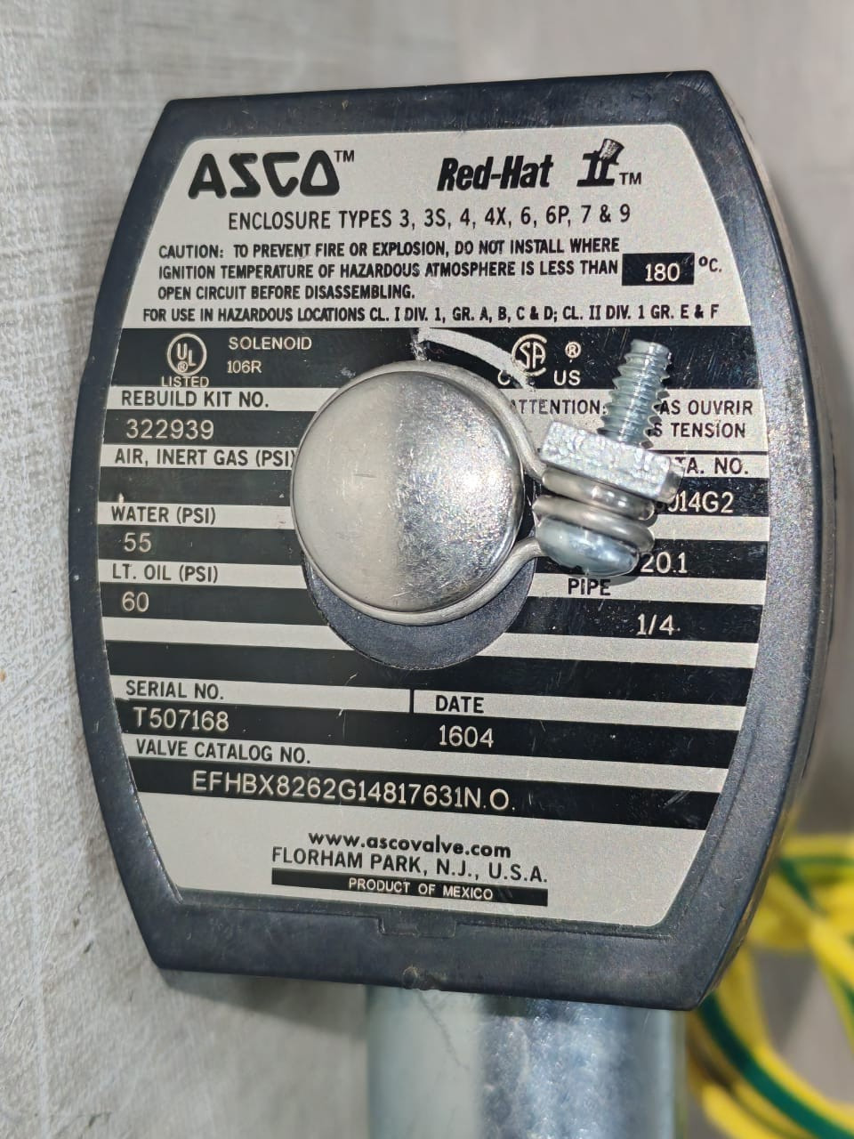 ASCO 272814-132-D  / 322939 ASCO 272814-132-D RED-HAT SOLENOID VALVE 322939 2