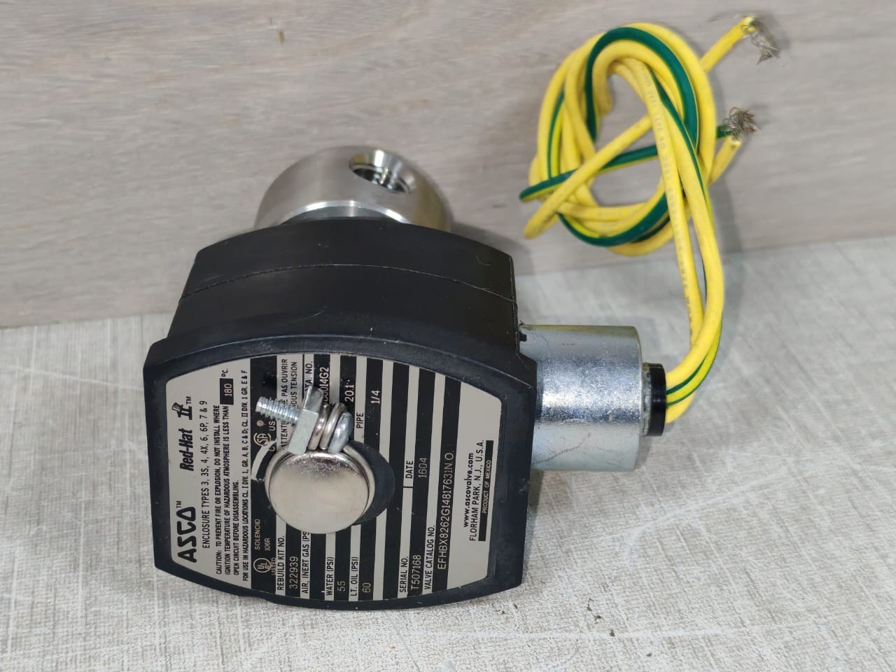 ASCO 272814-132-D  / 322939 ASCO 272814-132-D RED-HAT SOLENOID VALVE 322939 9