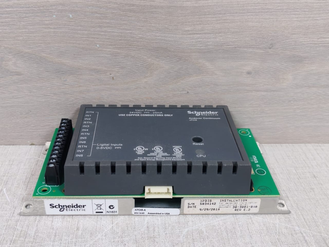 Schneider Electric XPDI8-A Schneider Electric XPDI8-A Andover Continuum XPDI8 Expansion Module 6