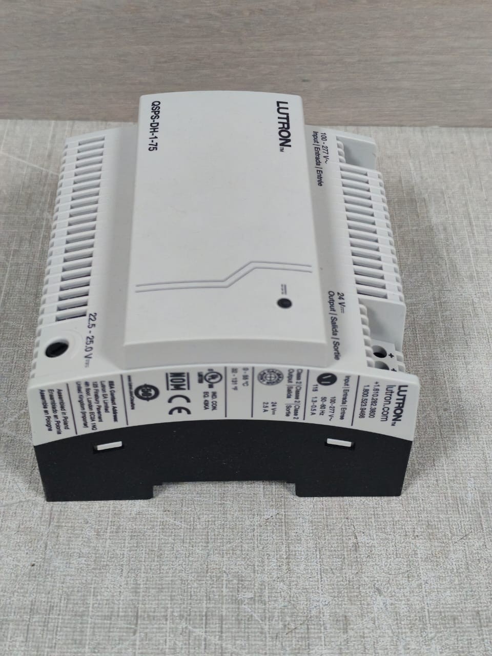 Lutron QSPS-DH-1-75 LUTRON QSPS-DH-1-75 POWER SUPPLY 24V 6