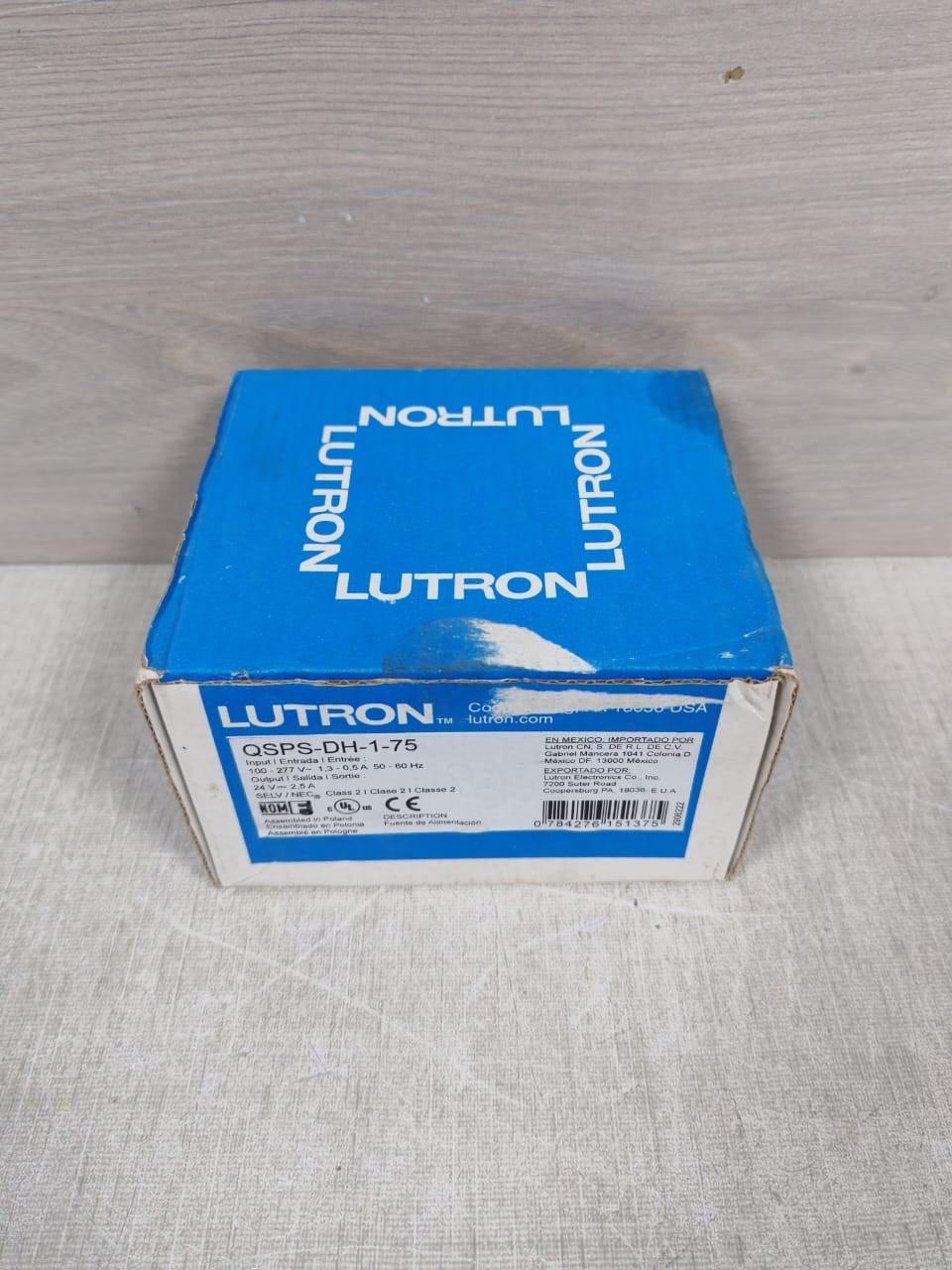 Lutron QSPS-DH-1-75 LUTRON QSPS-DH-1-75 POWER SUPPLY 24V 9