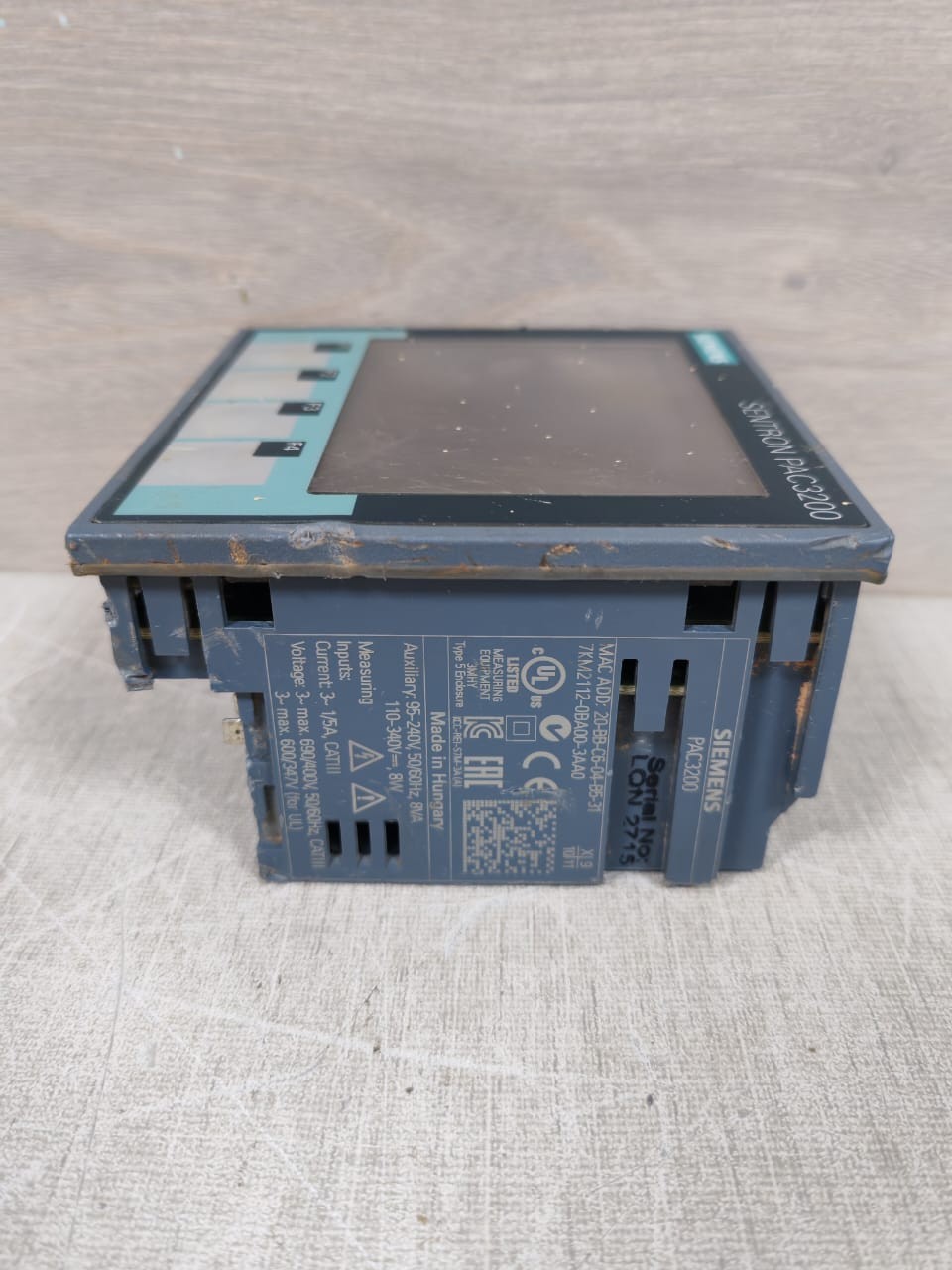 Siemens 7KM2112-0BA00-3AA0 SIEMENS SENTRON PAC3200 7KM2112-0BA00-3AA0 6