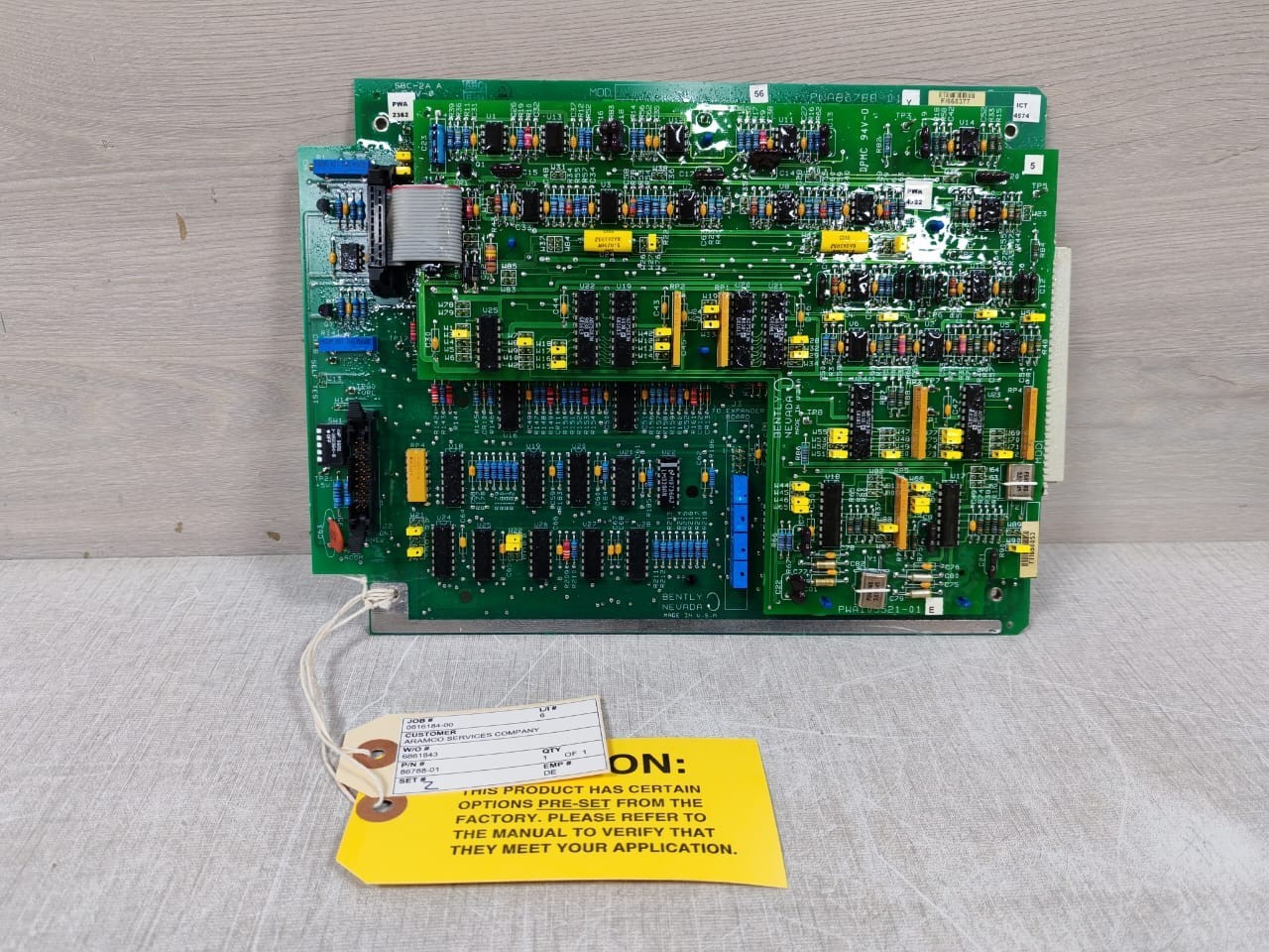 Bently Nevada PWA86788-01Y / PWA105521-01E PCB Card For Dual Accelerometer