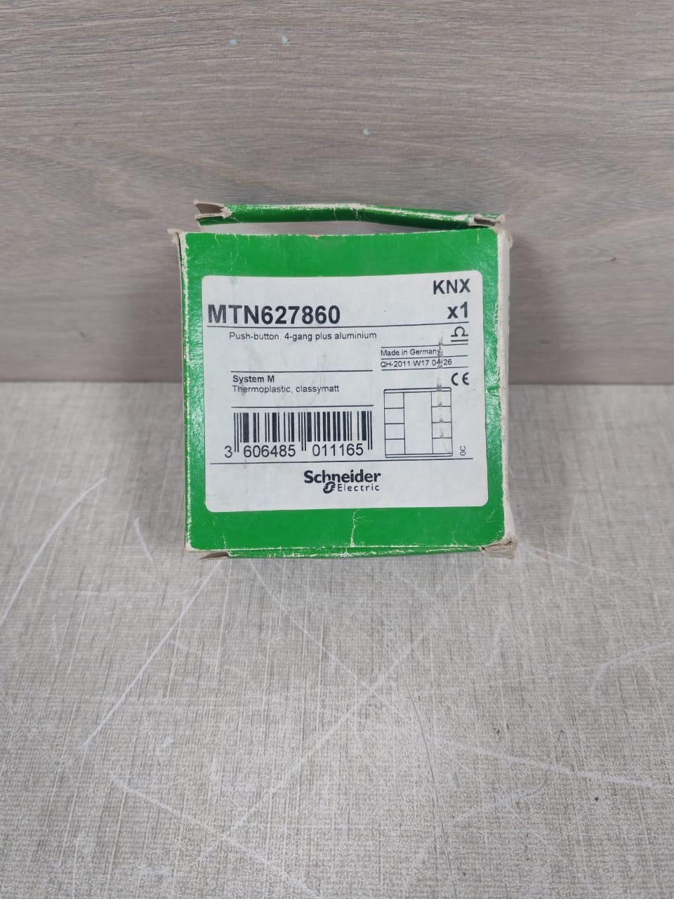Schneider Electric MTN627660 SCHNEIDER MTN627660 PUSH-BUTTON 2-GANG PLUS ALUMINIUM- W/ ORIG.BOX 10