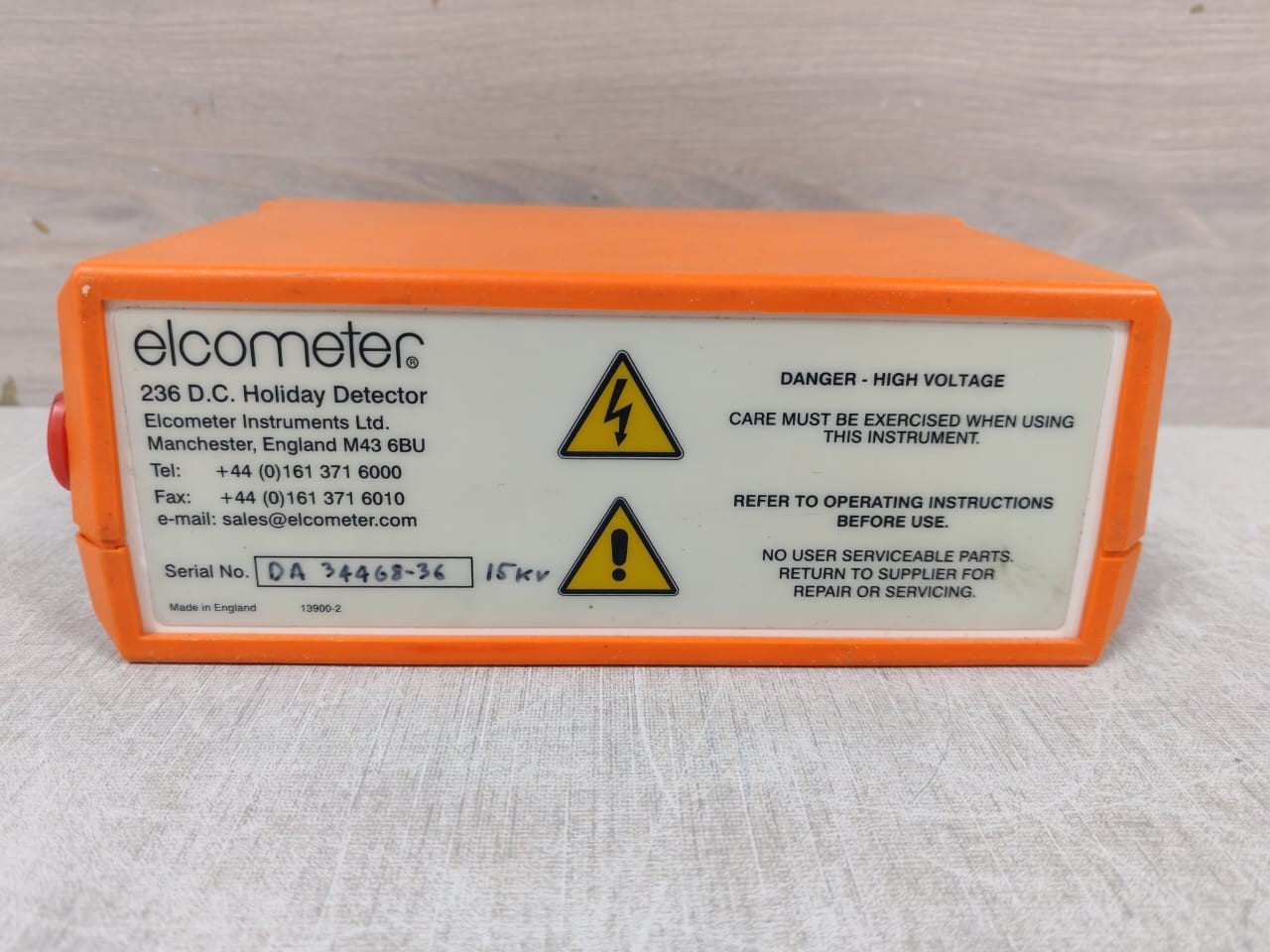 Elcometer ELCOMETER 236 ELCOMETER 236 D.C HOLIDAY DETECTOR 15 KV 7