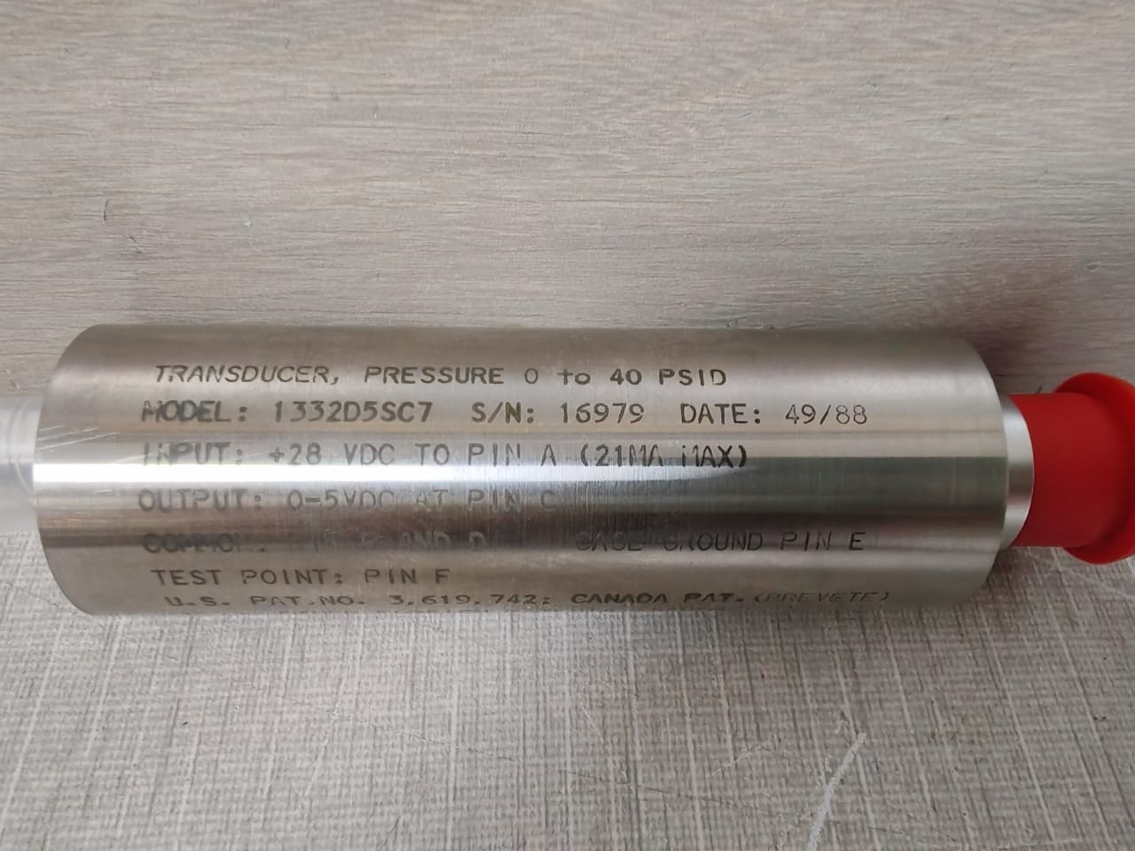 Rosemount 1332D5SC7 ROSEMOUNT 1332D5SC7 TRANSDUCER,PRESSURE 0 TO 40 PSID 2