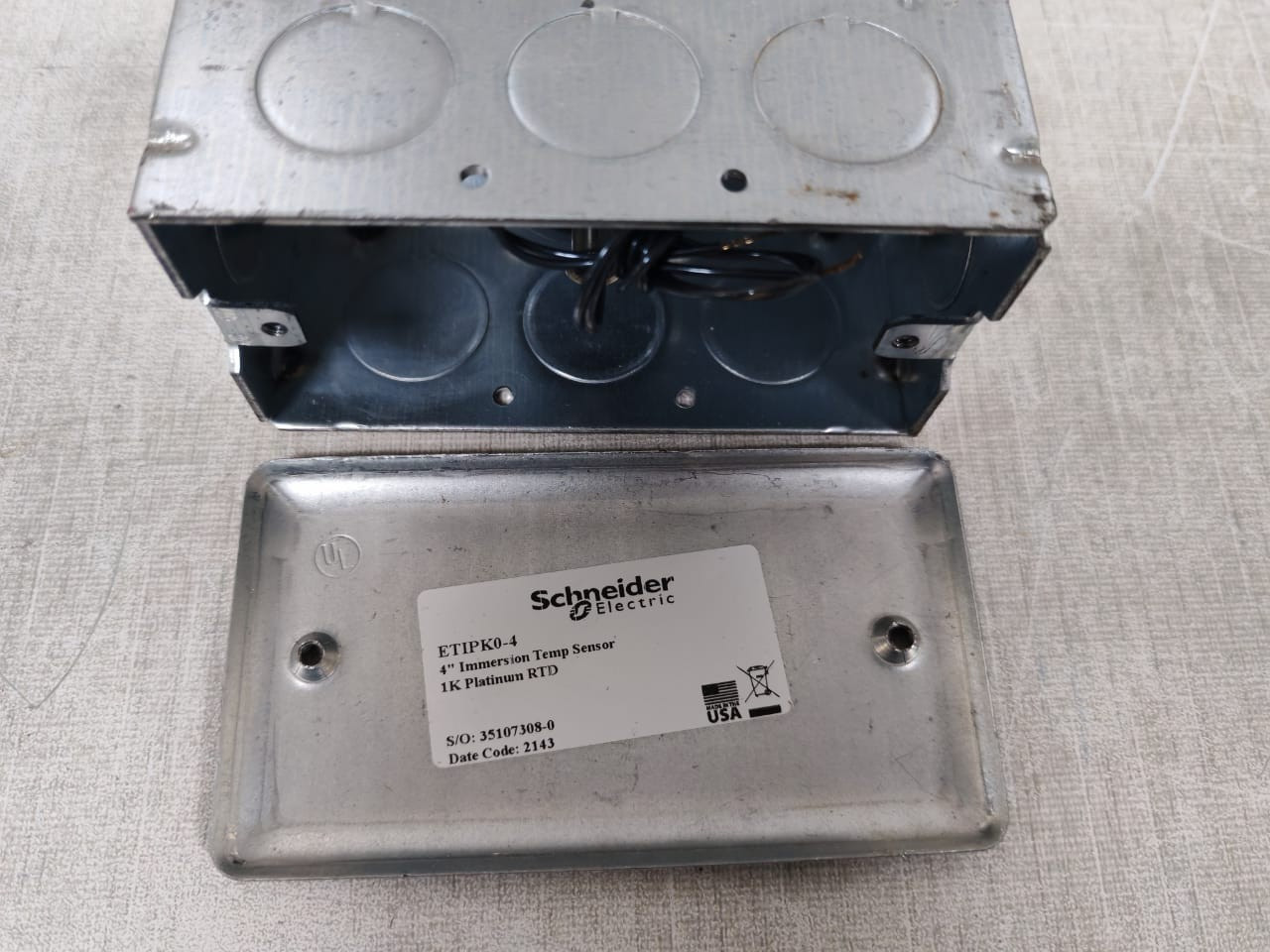 Schneider Electric ETIPK0-4 SCHNEIDER ELECTRIC ETIPK0-4 4"IMMERSION TEMP SENSOR 3