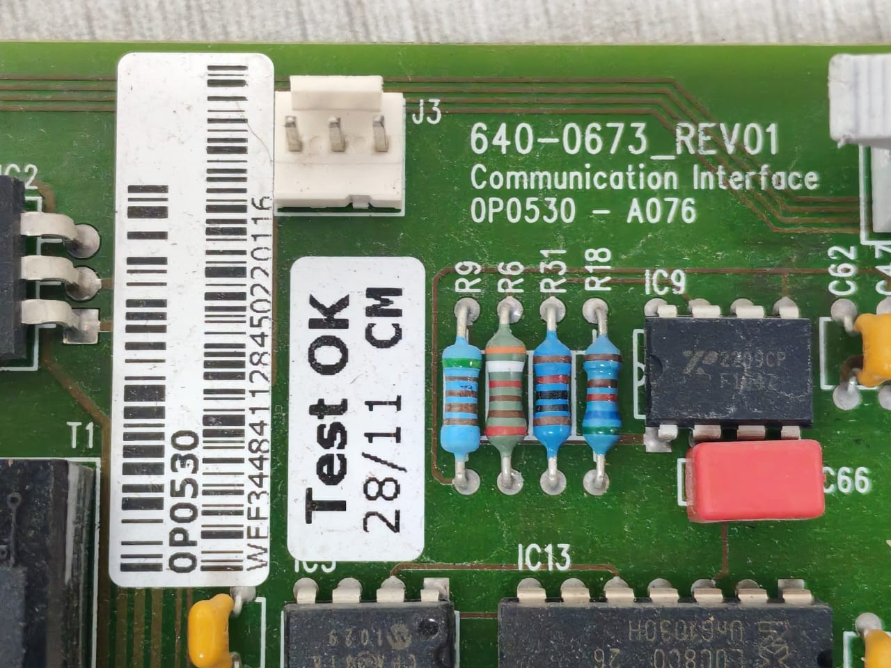 GUTOR A076 GUTOR 0P0530-A076 COMMUNICATION INTERFACE 640-0673_REV.01 2