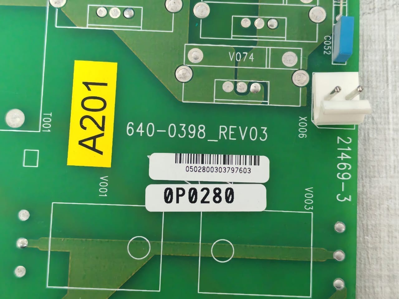 GUTOR BOARD-640 GUTOR 0P0280 PCB CIRCUIT BOARD 640-0398 REV.03 2