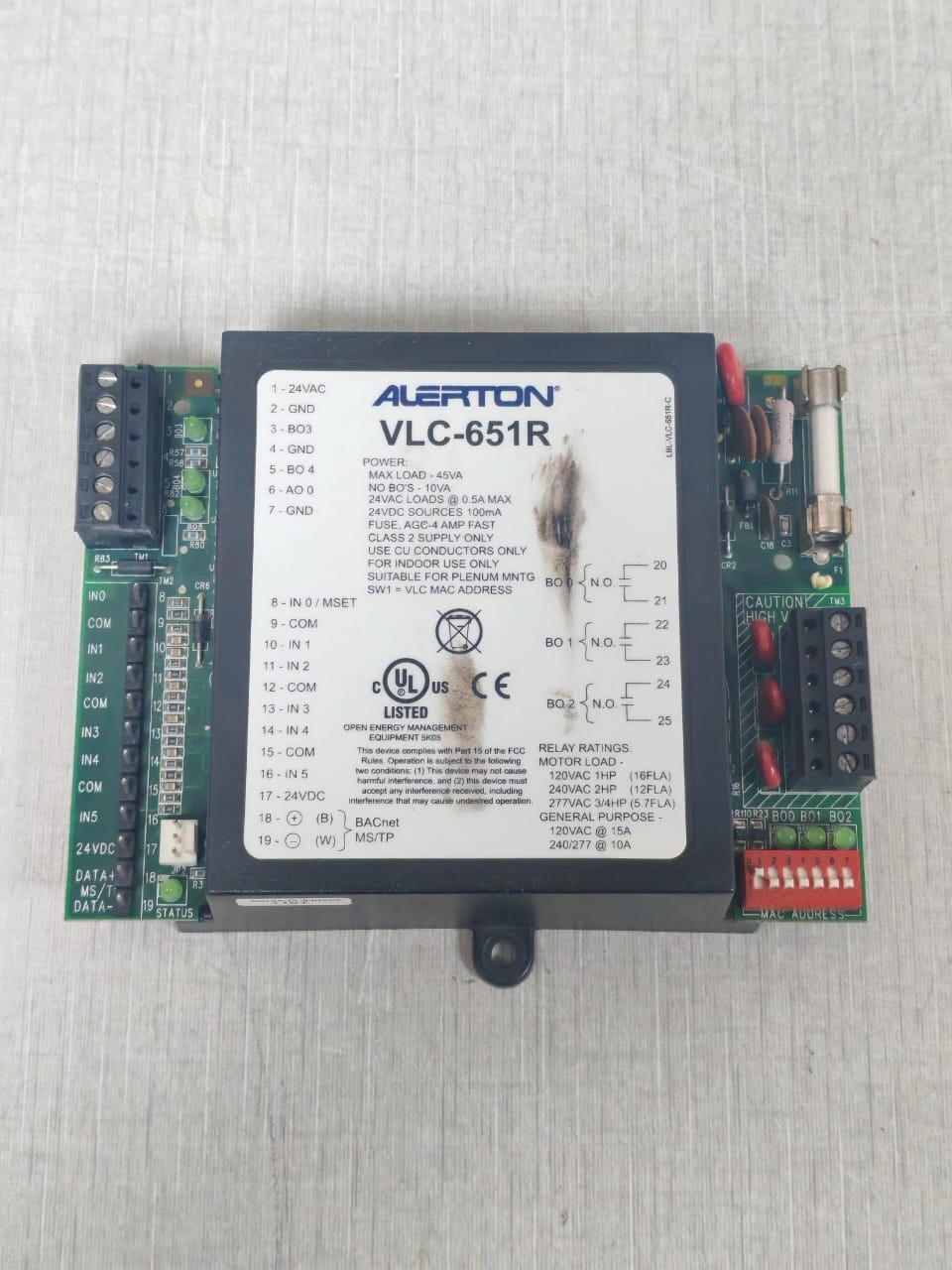 Alerton VLC-651R / VLC-651RZ-K-F ALERTON VLC-651R / VLC-651RZ-K-F CONTROLLER 2