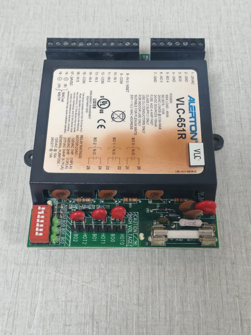 Alerton VLC-651R / VLC-651RZ-K-F ALERTON VLC-651R / VLC-651RZ-K-F CONTROLLER 7