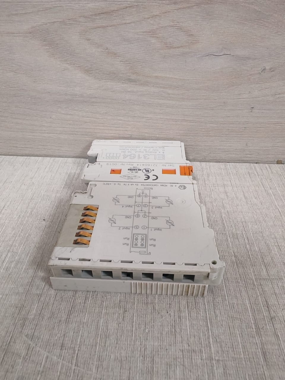 Beckhoff EL3164 BECKHOFF EL3164 ETHERCAT TERMINAL 4 CHANNEL ANALOG INPUT VOLTAGE 4