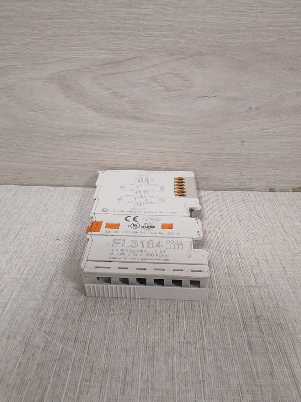 Beckhoff EL3164 BECKHOFF EL3164 ETHERCAT TERMINAL 4 CHANNEL ANALOG INPUT VOLTAGE 5