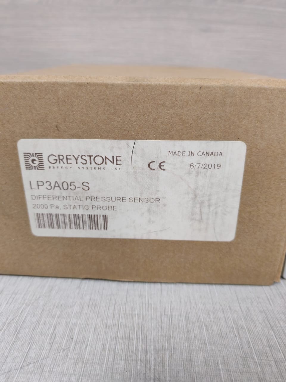 Greystone LP3A05-S GREYSTONE LP3A05-S DIFFERENTIAL PRESSURE SENSOR 2000 Pa,STATIC PROBE 8