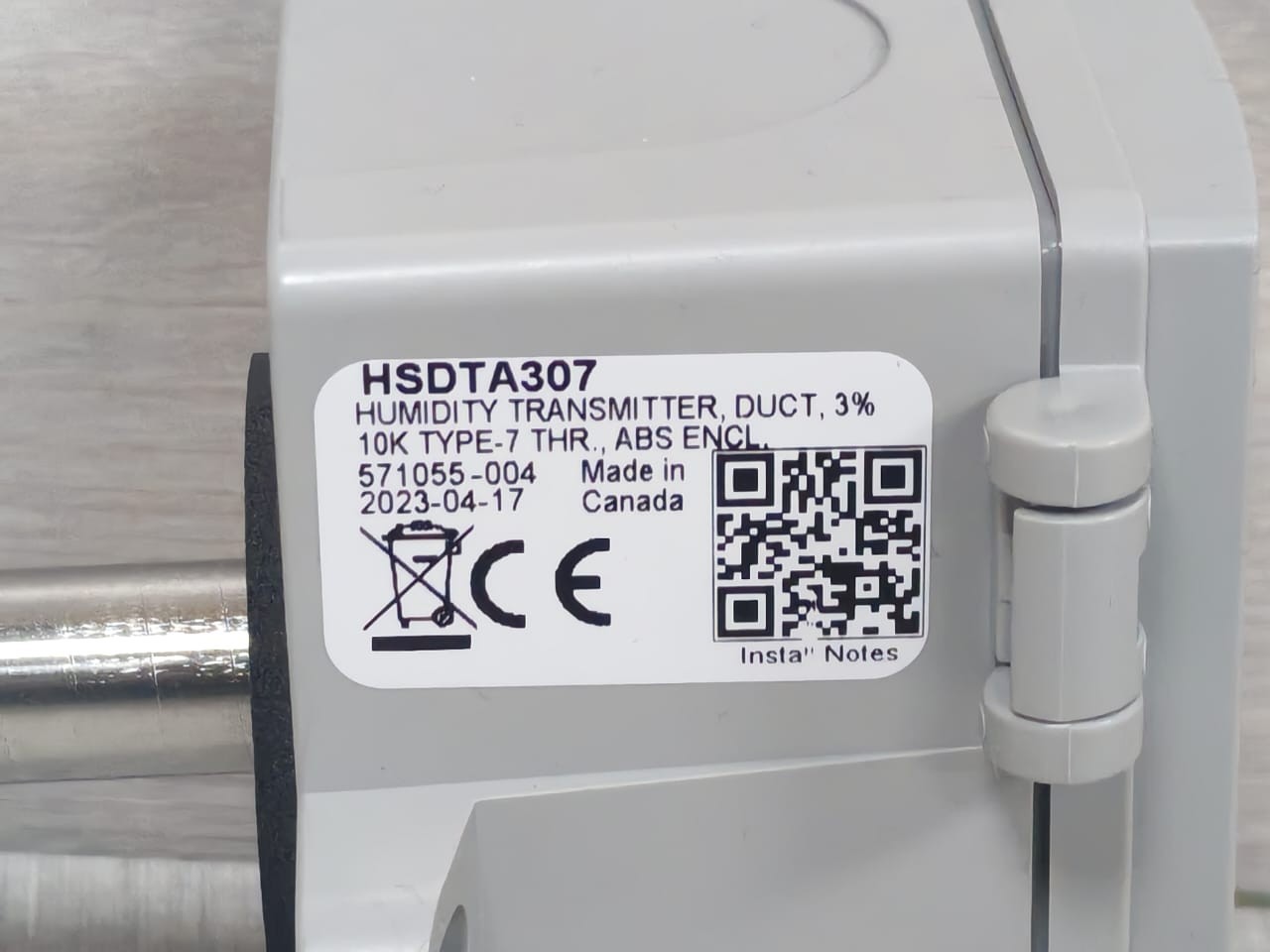 Greystone HSDTA307 GREYSTONE HSDTA307 DUCT HUMIDITY TRANSMITTER 4