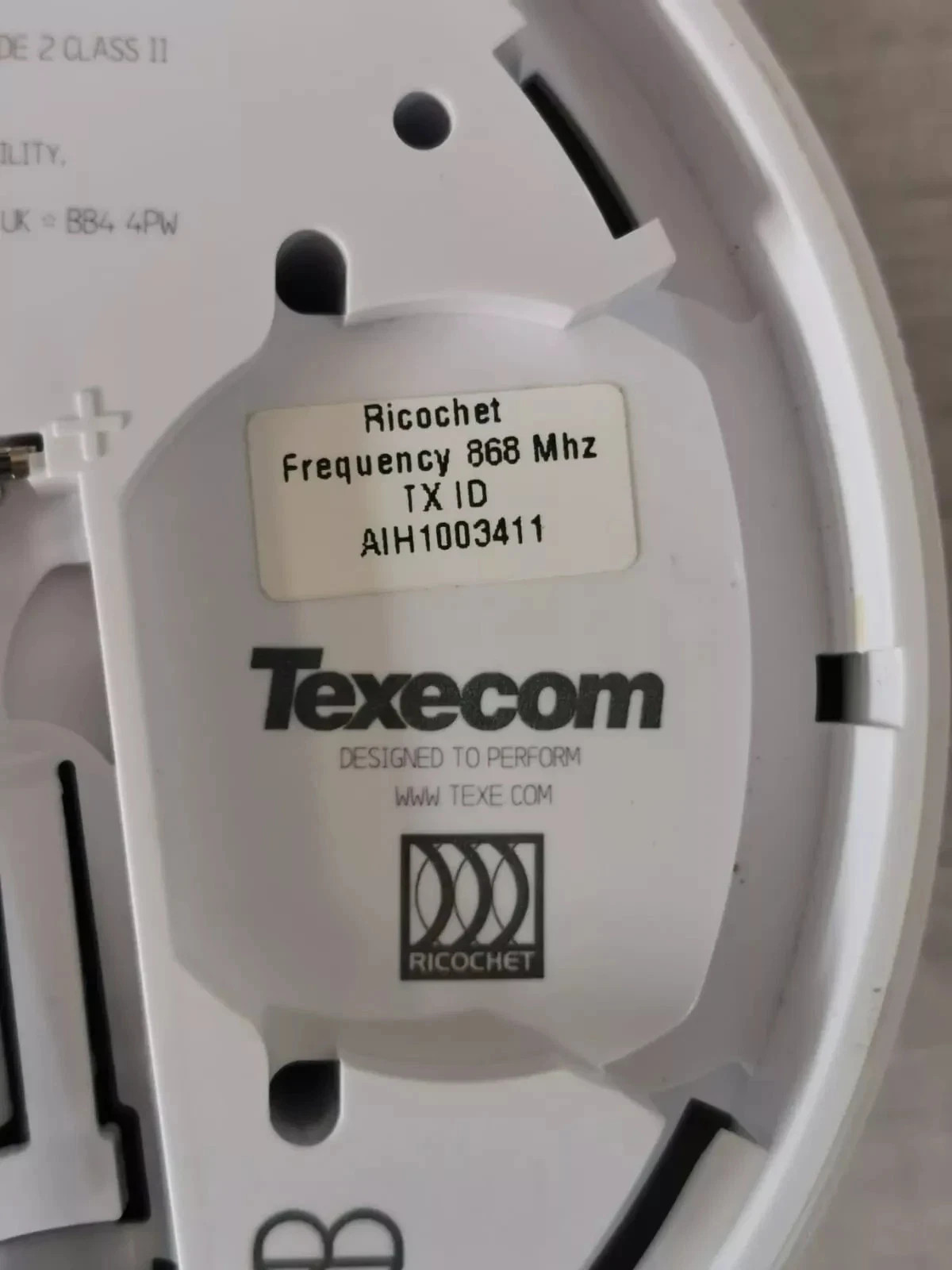 Texecom OH-W Texecom Premier Elite OH-W Wireless Optical and Heat Detector 6