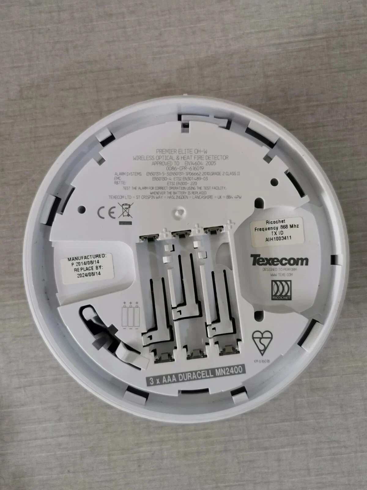 Texecom OH-W Texecom Premier Elite OH-W Wireless Optical and Heat Detector 9