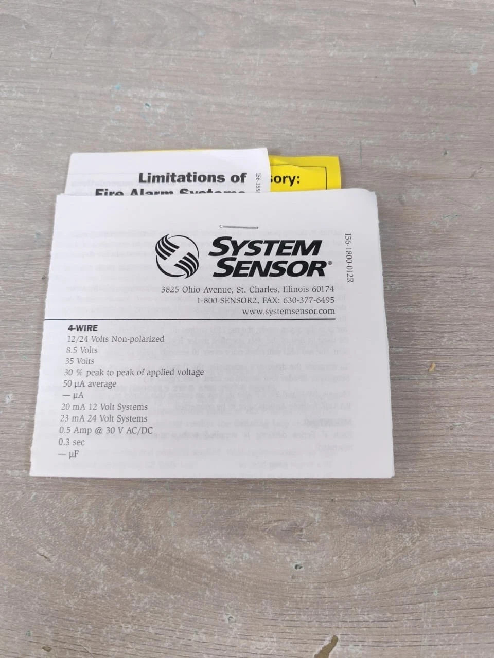 SYSTEM SENSOR 2W-B SYSTEM SENSOR 2W-B 2WIRE PLUG-IN PHOTOELECTRIC W/ BASE SMOKE DETECTOR 10