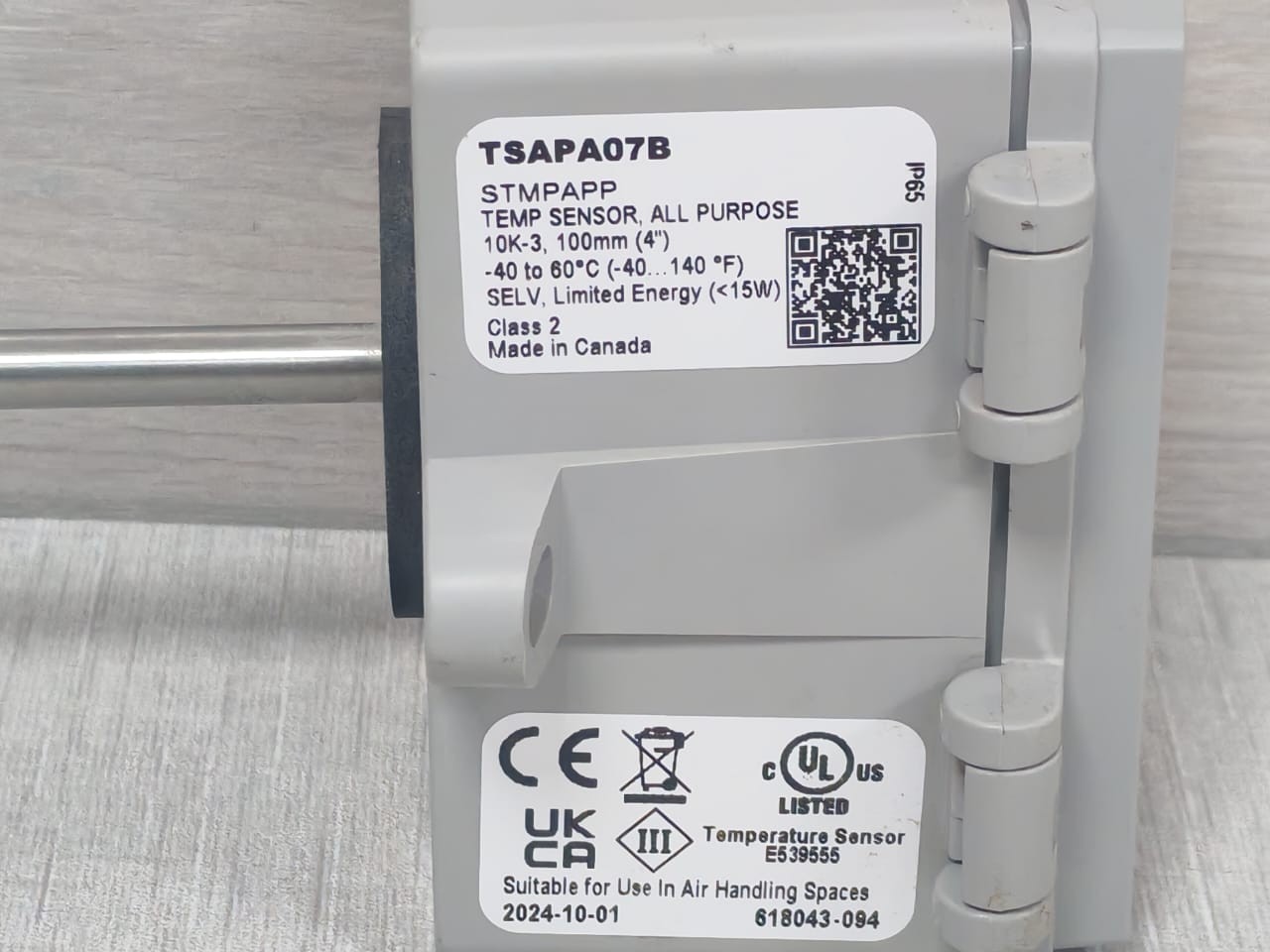 Greystone TSAPA07B GREYSTONE TSAPA07B ALL PURPOSE DUCT/IMMERSION TEMP.SENSOR 3