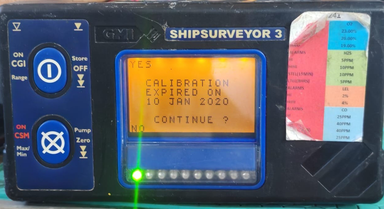 GMI S-3 VER.1-16 GMI SHIPSURVEYOR 3 S-3 VER.1-16 PORTABLE GAS DETECTOR- NEED CALIBRATION 2