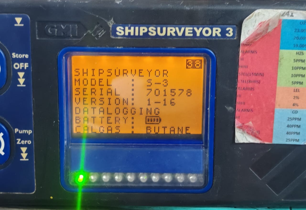 GMI S-3 VER.1-16 GMI SHIPSURVEYOR 3 S-3 VER.1-16 PORTABLE GAS DETECTOR- NEED CALIBRATION 4