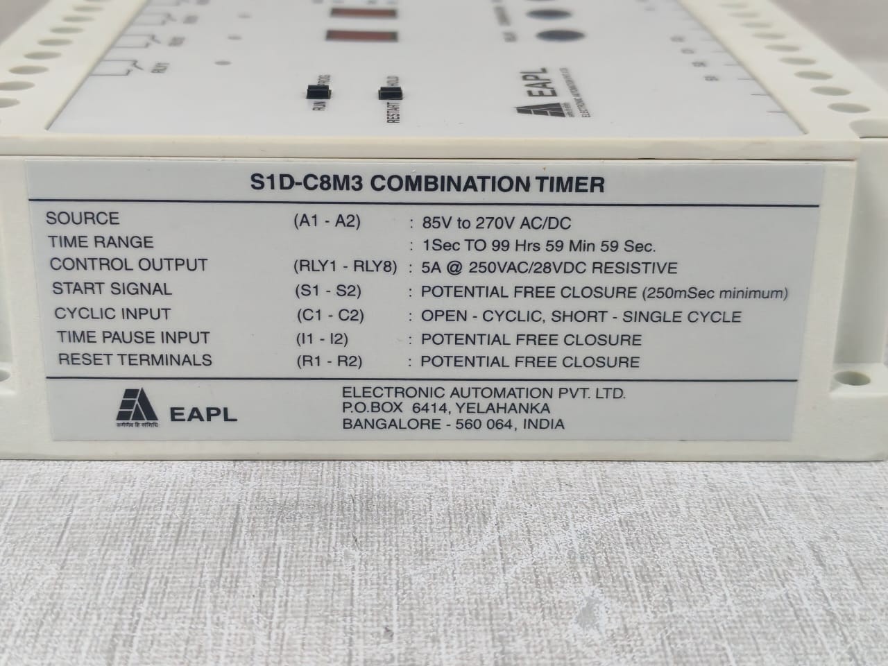 EAPL S1D-C8M3 EAPL S1D-C8M3 COMBINATION 8CHANNEL TIMER 8