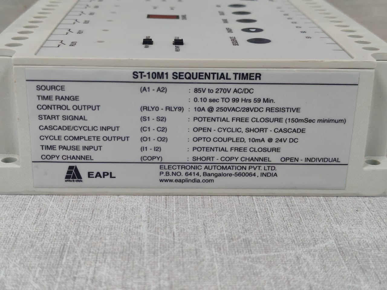 EAPL ST-10M1 EAPL ST-10M1 SEQUENTIAL TIMER 7