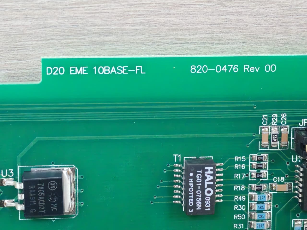 GE 820-0476 REV.00 GE 820-0476 REV.00 Digital Input Submodule D20 EME 10BASE-FL 4
