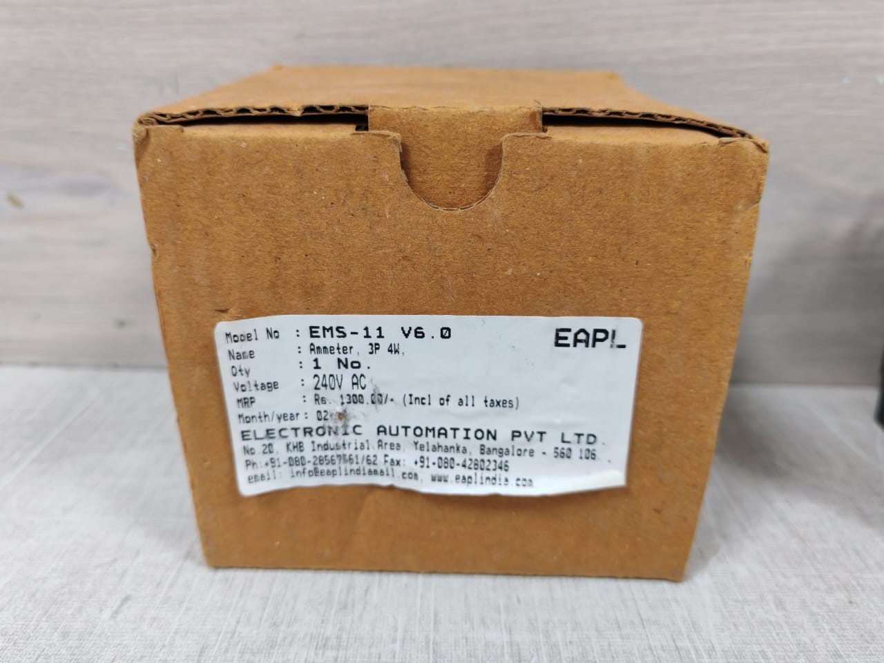 EAPL EMS-01X EAPL EMS-01X THREE PHASE ENERGY METER- W/O ORIGINAL BOX 10