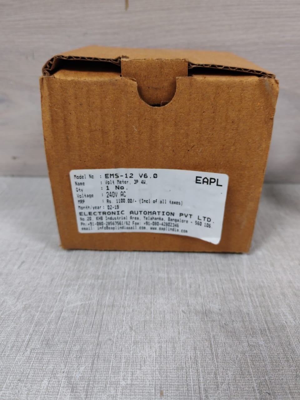 EAPL EMS-12 EAPL EMS-12 VOLTMETER 240VAC 10