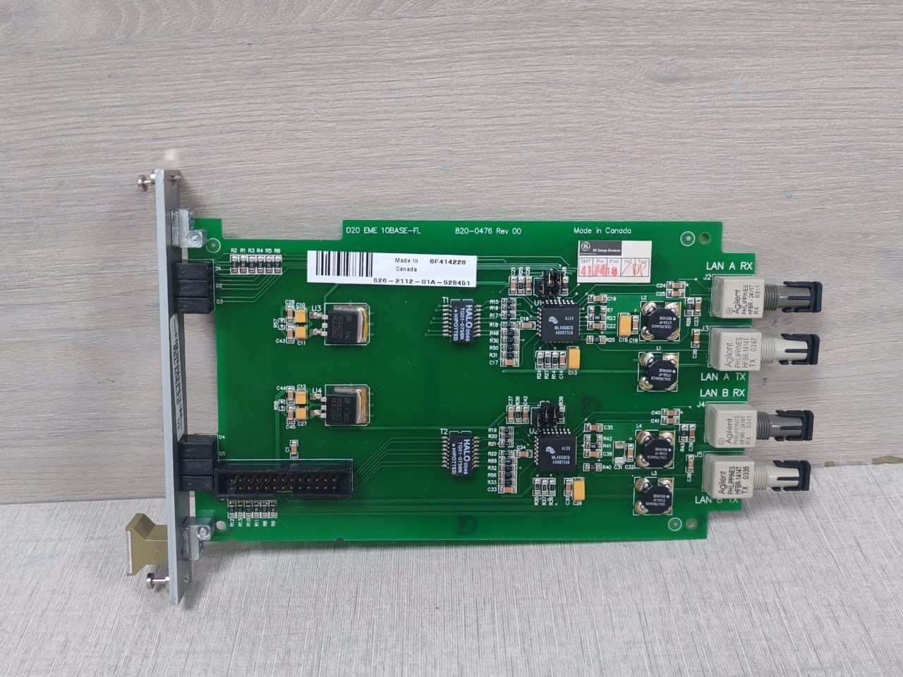 GE 820-0476 REV.00 Digital Input Submodule D20 EME 10BASE-FL/ 10BT MIC