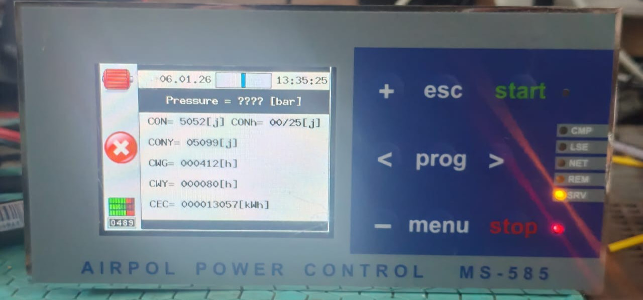 MIKROEL MS-585 MIKROEL MS-585 V1.4.7 AIRPOL POWER CONTROL PANEL 2