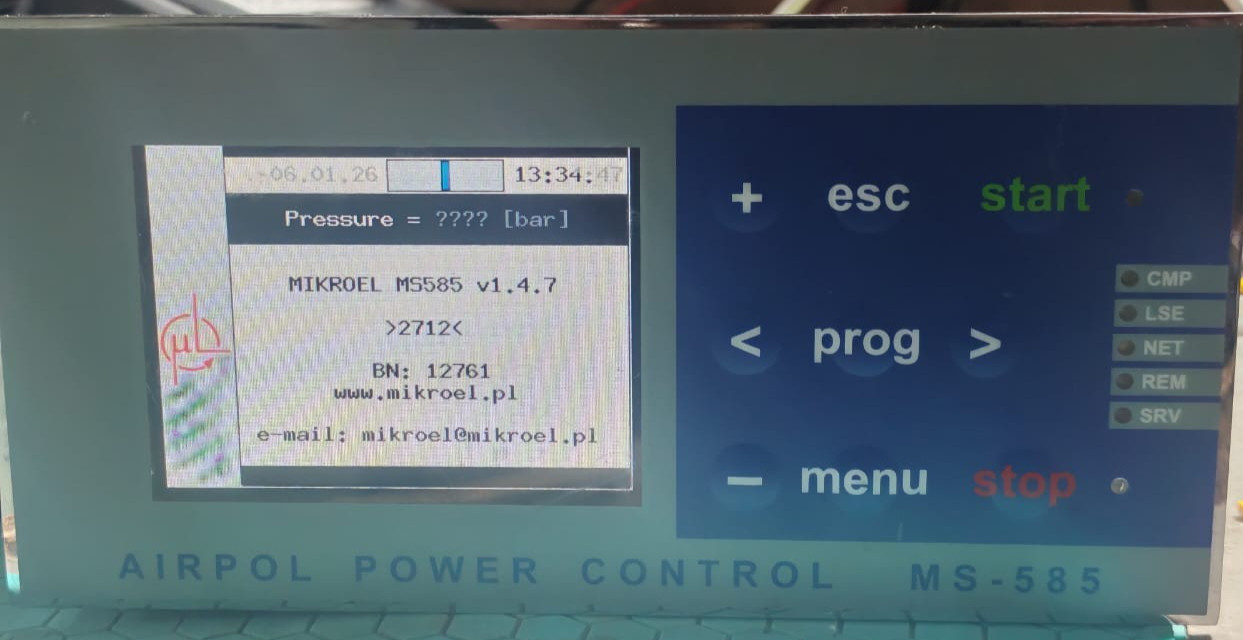 MIKROEL MS-585 MIKROEL MS-585 V1.4.7 AIRPOL POWER CONTROL PANEL 5