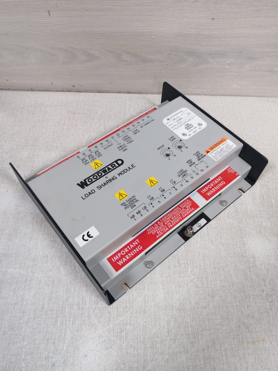 Woodward 9907-173 REV C WOODWARD 9907-173 REV C LOAD SHARING MODULE 120VAC 3