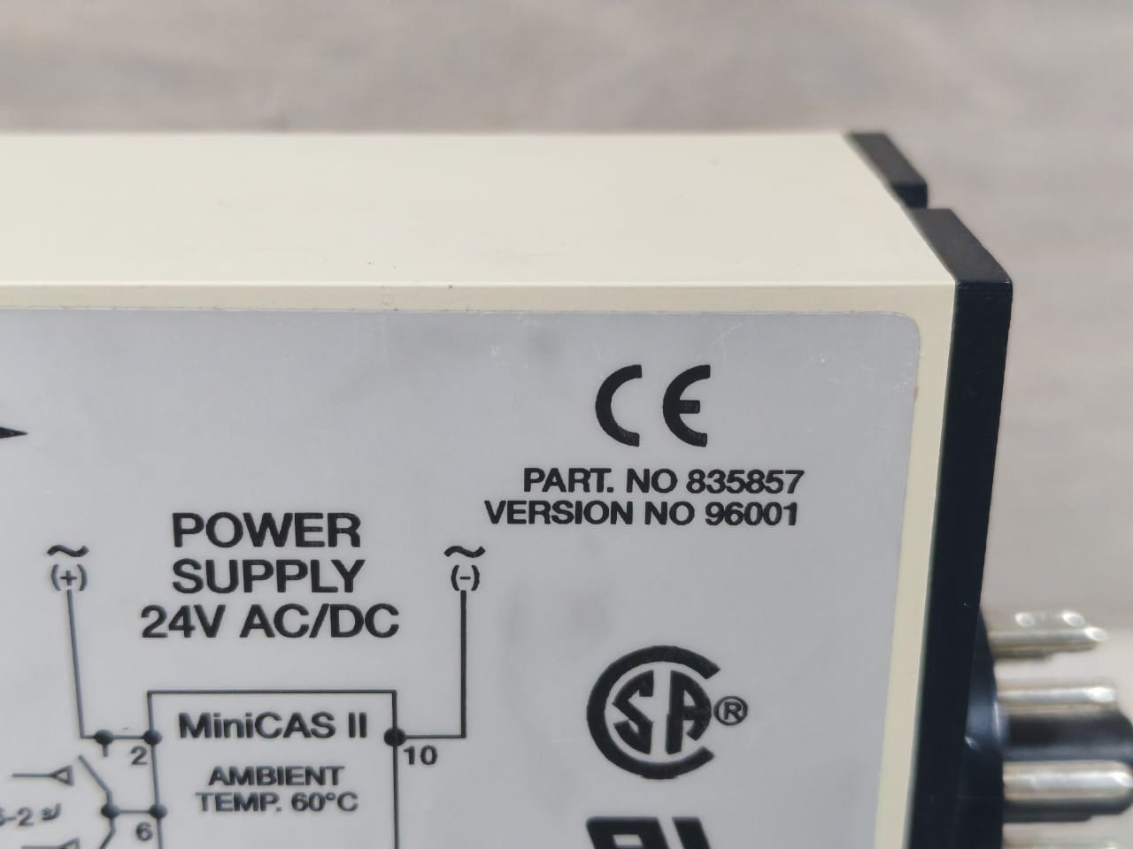 FLYGT 835857 VER.96001 FLYGT MINI CONTROL AND STATUS II P/N 835857 VER.96001 PUMP SENSOR MONITOR 24VDC 6