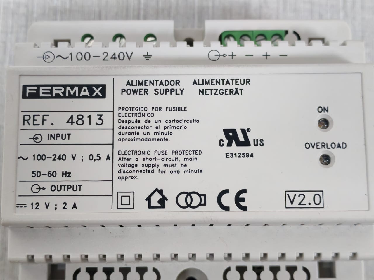 Fermax 4813 FERMAX 4813 Alimentador Power Supply V2.0 2