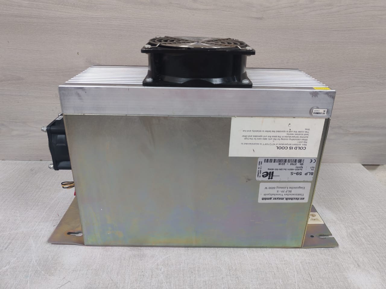 UV TECHNIK IIE BLP 59-S UV TECHNIK IIE BLP-59-S POWER SUPPLY 3X400-480V 6000W 8