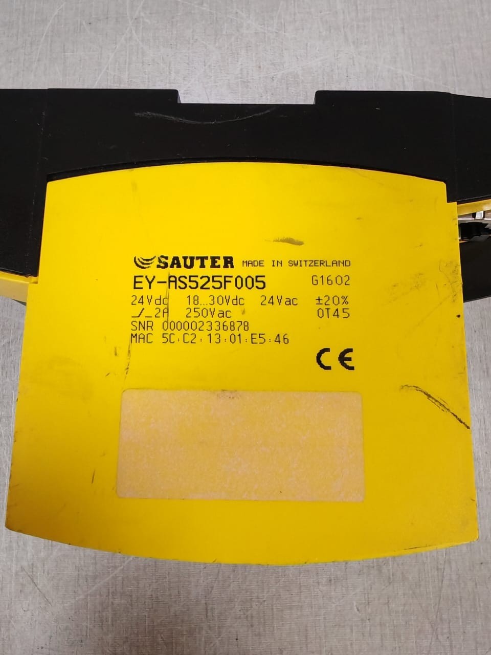 SAUTER EY-AS525F005 SAUTER EY-AS525F005 AUTOMATION STATION MODULAR 24VDC 9