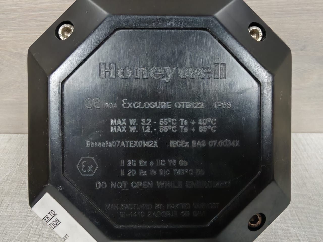 Honeywell OTB122 HONEYWELL 00780-A-0100 OTB122 07ATEX0142X UNIVERSAL JUNCTION BOX 3