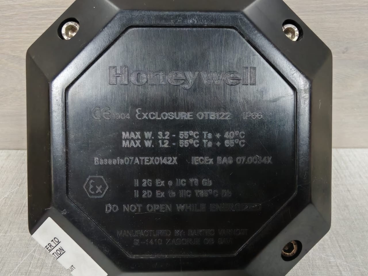 Honeywell OTB122 HONEYWELL 00780-A-0100 OTB122 07ATEX0142X UNIVERSAL JUNCTION BOX 7