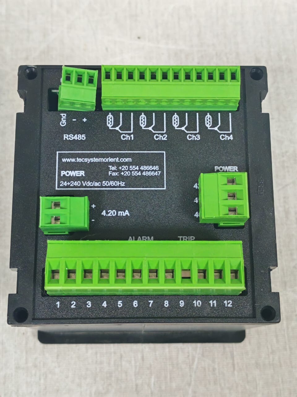 TECSYSTEM NT935/NT935 TECSYSTEM NT935/NT935 AD ELECTRIC TEMP. RELAY PROTECTION 10