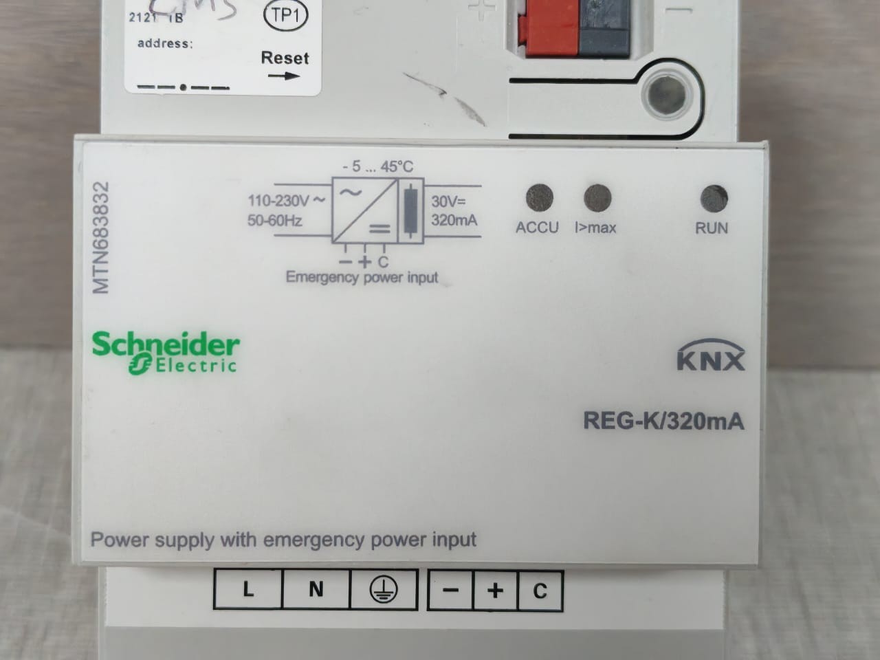 Schneider Electric MTN683832 SCHNEIDER ELECTRIC MTN683832 REG-K/320mA KNX POWER SUPPLY 2