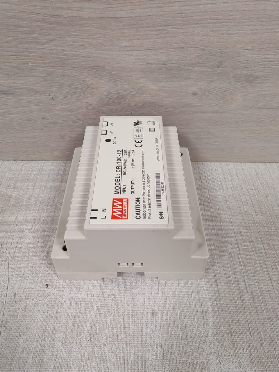 MEAN WELL DR-100-12 MEANWELL DR-100-12 POWER SUPPLY 100-240VAC 7