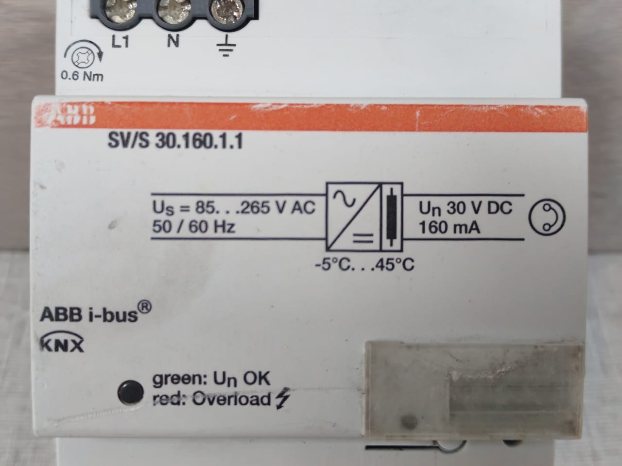 ABB SV/S 30.160.1. 2CDG1101144R0011 ABB SV/S 30.160.1. 2CDG1101144R0011 I-BUS KNX POWER SUPPLY 2