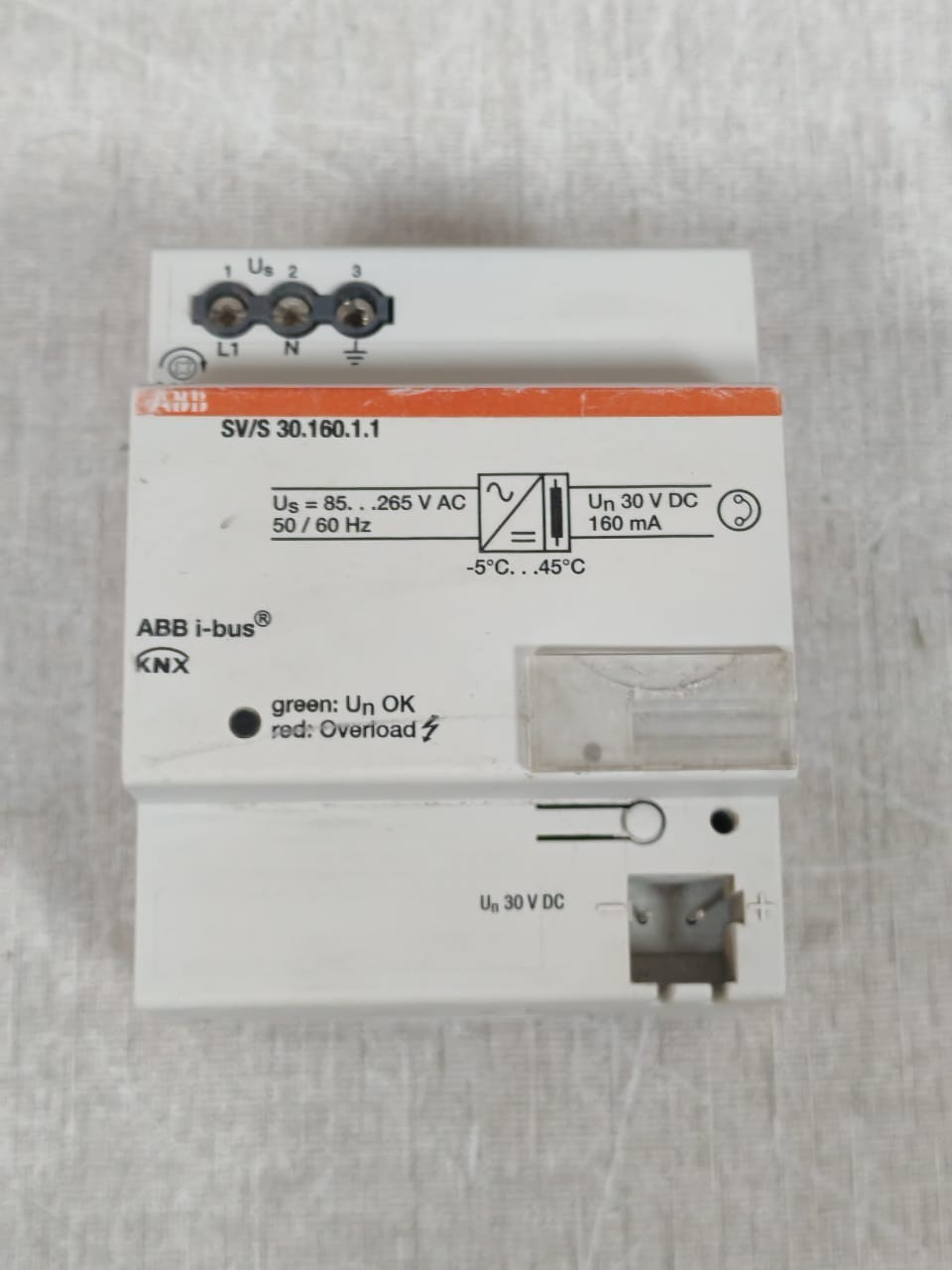 ABB SV/S 30.160.1. 2CDG1101144R0011 ABB SV/S 30.160.1. 2CDG1101144R0011 I-BUS KNX POWER SUPPLY 9