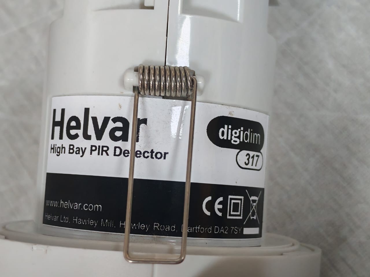 Helvar 317 HELVAR Digidim 317 High Bay PIR Detector Rev.5 S/W V6.47 3