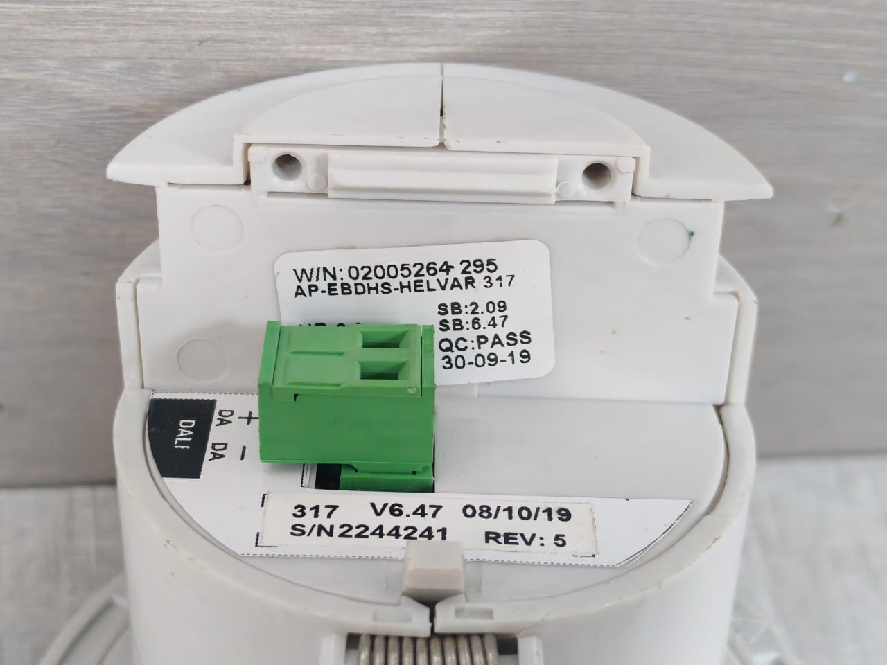 Helvar 317 HELVAR Digidim 317 High Bay PIR Detector Rev.5 S/W V6.47 7