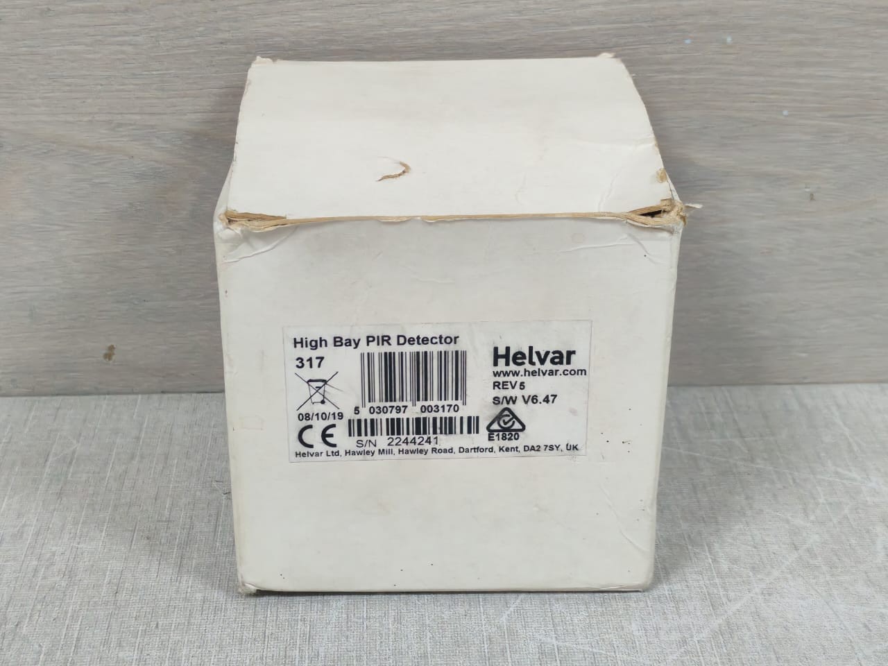 Helvar 317 HELVAR Digidim 317 High Bay PIR Detector Rev.5 S/W V6.47 9